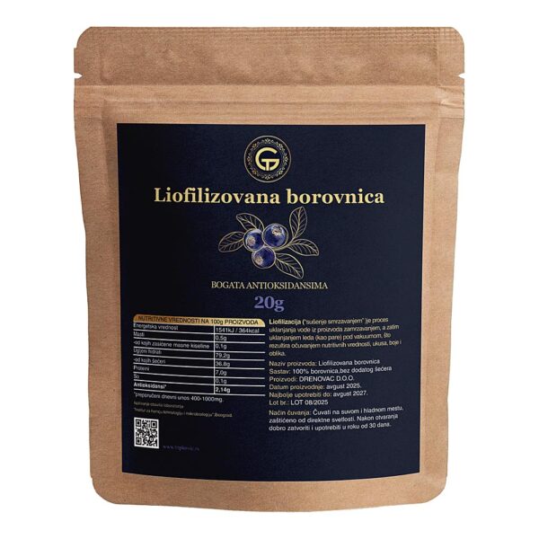 Liofilizovana borovnica ceo plod 20 g